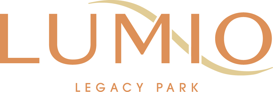The image is a logo for Lumio Legacy Park.